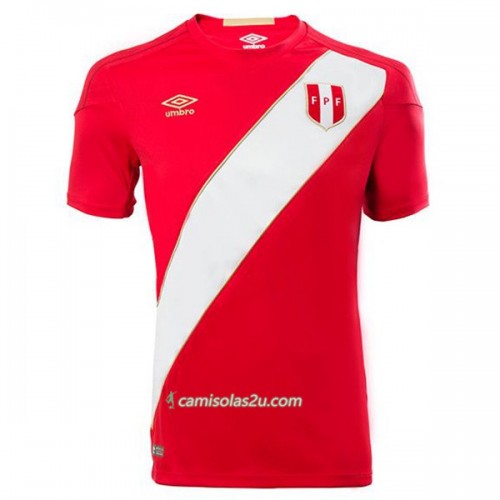 Camisolas de Futebol Peru Equipamento Alternativa Copa do Mundo 2018 Manga Curta Camisolas de Futebol Peru Equipamento Alternativa Copa do Mundo 2018 Manga Curta